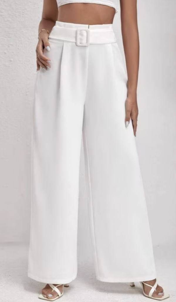 High-Rise Straight Fit Pants